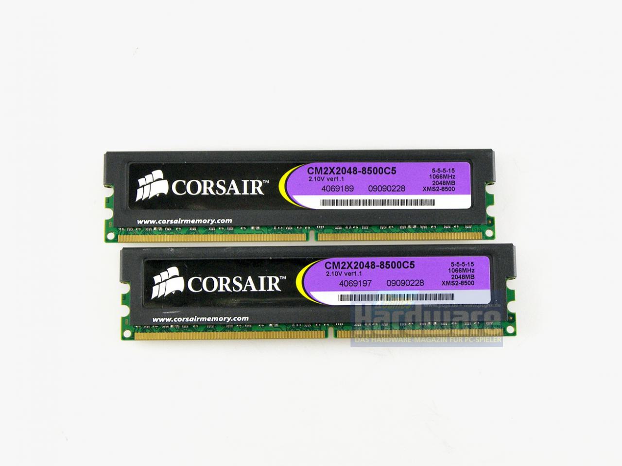 [06/05/2009] DDR2: Corsair TWIN2X4096-8500C5