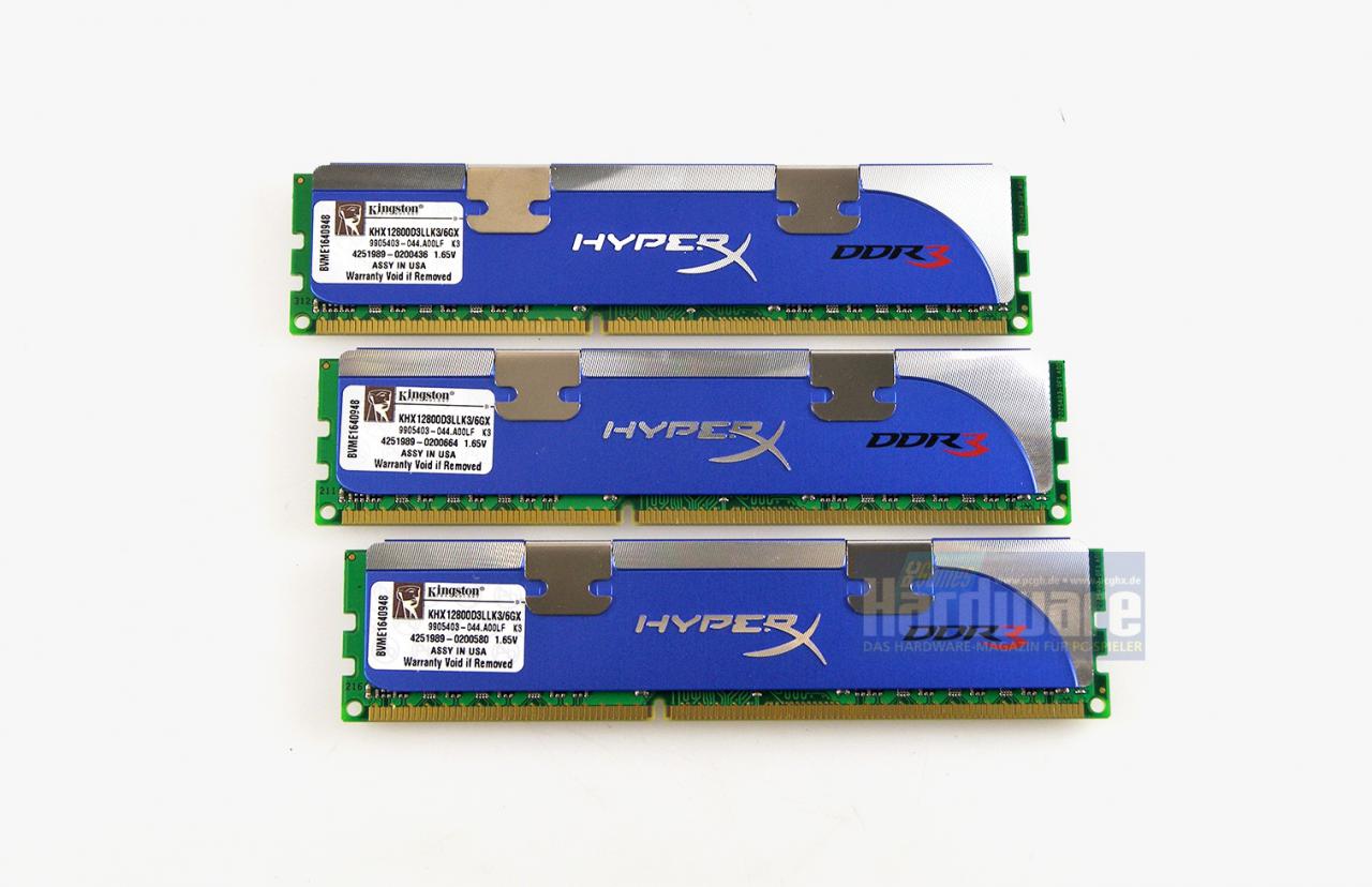 [06/05/2009] DDR3: Kingston Hyper X KHX12800D3LLK3/6GX