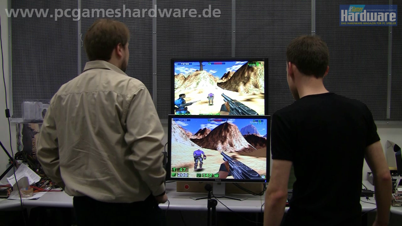 [05/05/2009] Video: Shooter ohne Hände - Serious Sam im Coop per Tanzmatte & Brainmouse