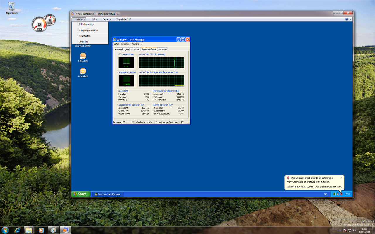 [14/05/2009] Windows 7: XP Mode Beta und Virtual PC Beta (2)