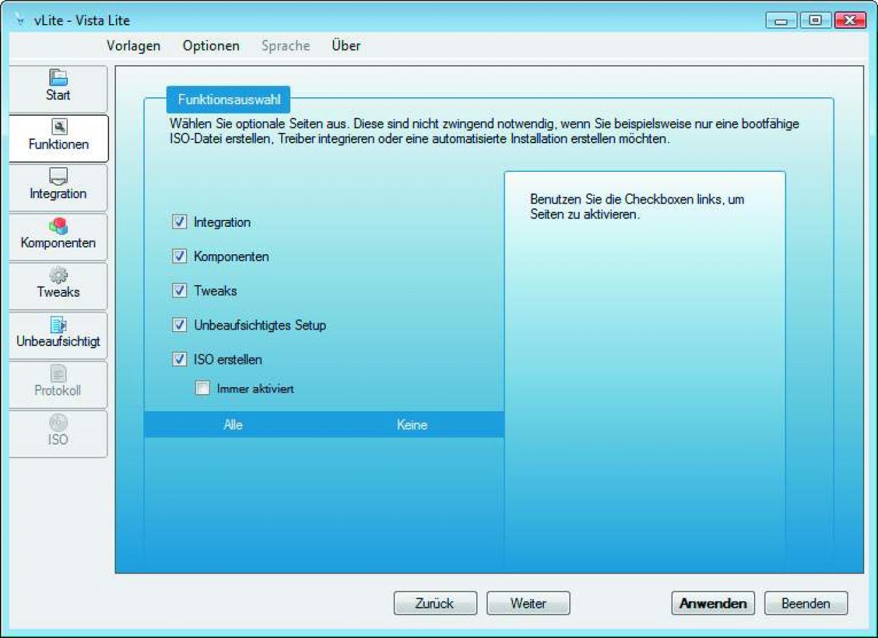 [04/05/2009] Das Service-Pack für Spieler - Vorschau auf PCGH 06/2009: Mit Vlite erstellen Sie im Handumdrehen eine perfekt angepasste Windows-DVD.