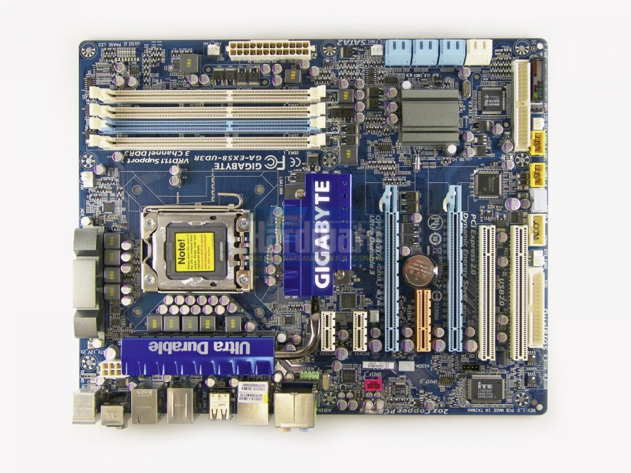 [02/06/2009] Sockel 1366, X58-Chipsatz: Gigabyte EX58-UD3R - preiswertes X58-Board mit wenig Ausstattung