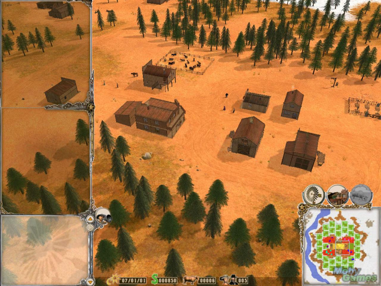 [24/06/2009] Far West, 2002: Ziel im Echtzeitstrategiespiel ist es, ein Vieh-Baron zu werden.