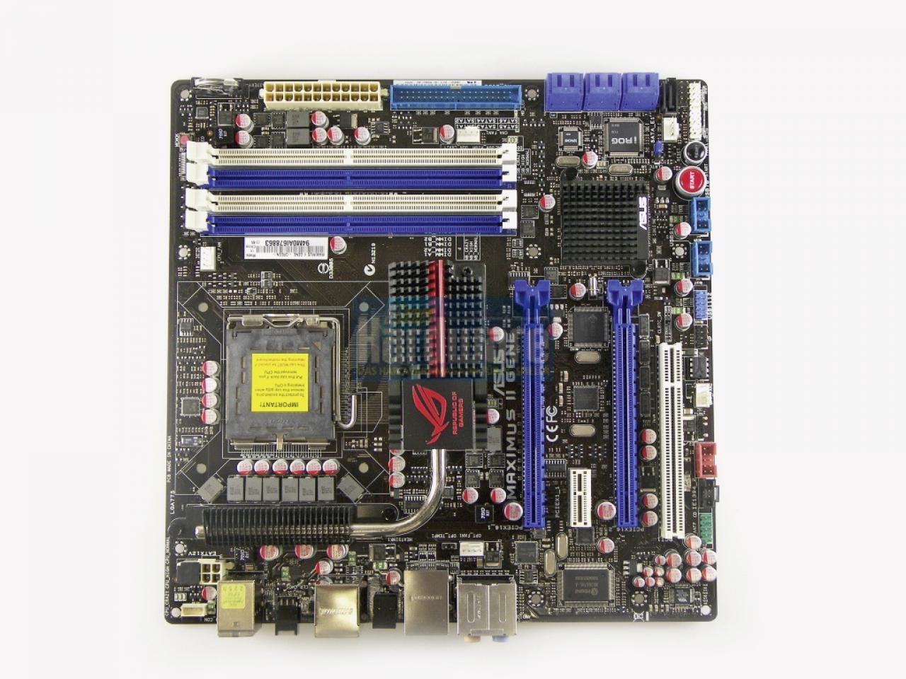 [02/06/2009] Sockel 775, P45-Chipsatz: Asus Maximus II Gene - Tuning-freudiges Core-2-Board im Micro-ATX-Format