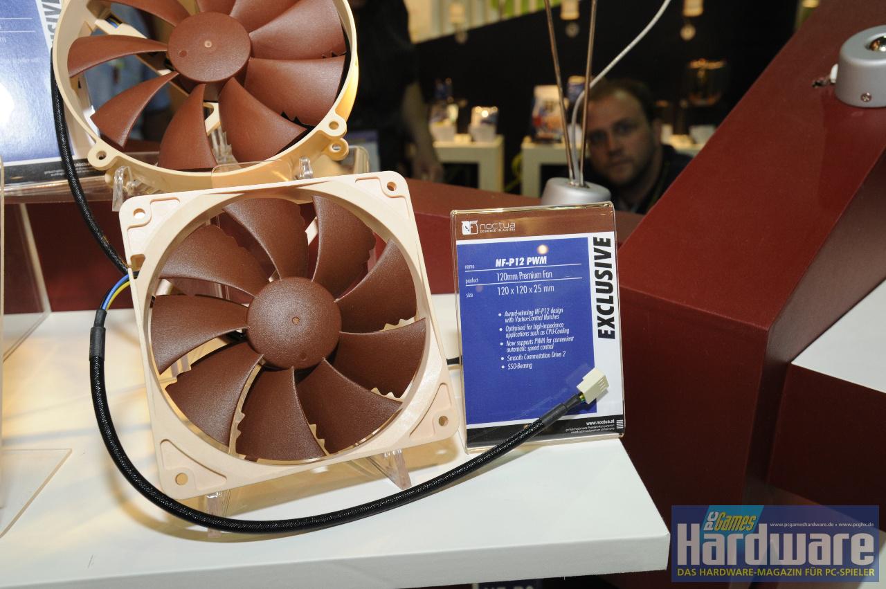 [10/06/2009] 120-Millimeter-Lüfter Noctua NF-P12 PWM auf der Computex