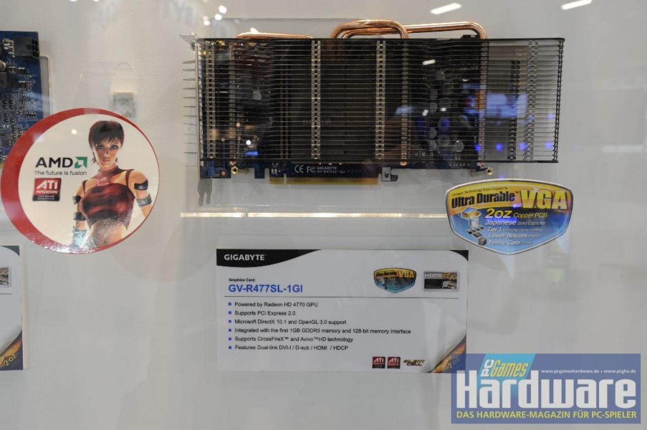 [05/06/2009] Passive Radeon HD 4770 von Gigabyte - GV-R477SL-1GI