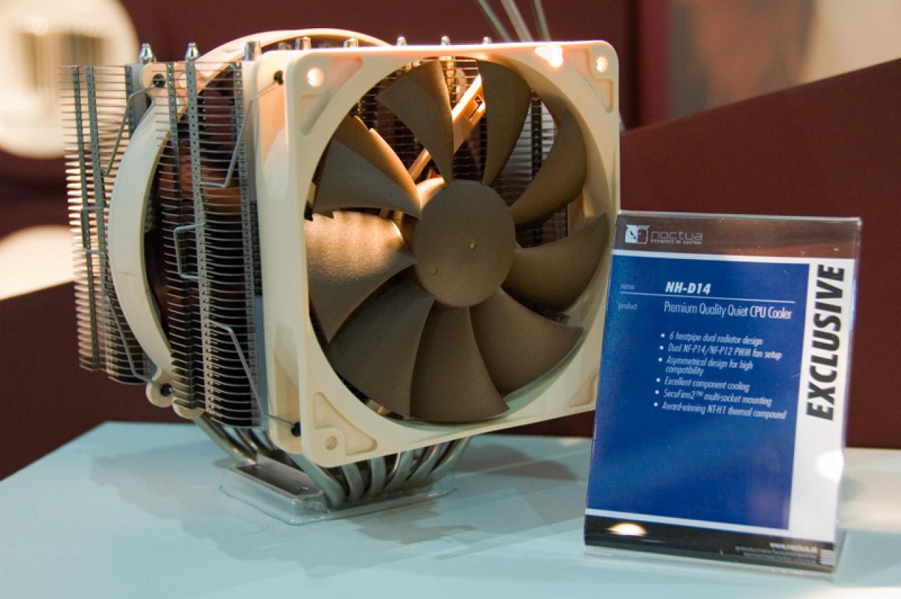 [09/06/2009] CPU-Kühler Noctua NH-D14 auf der Computex