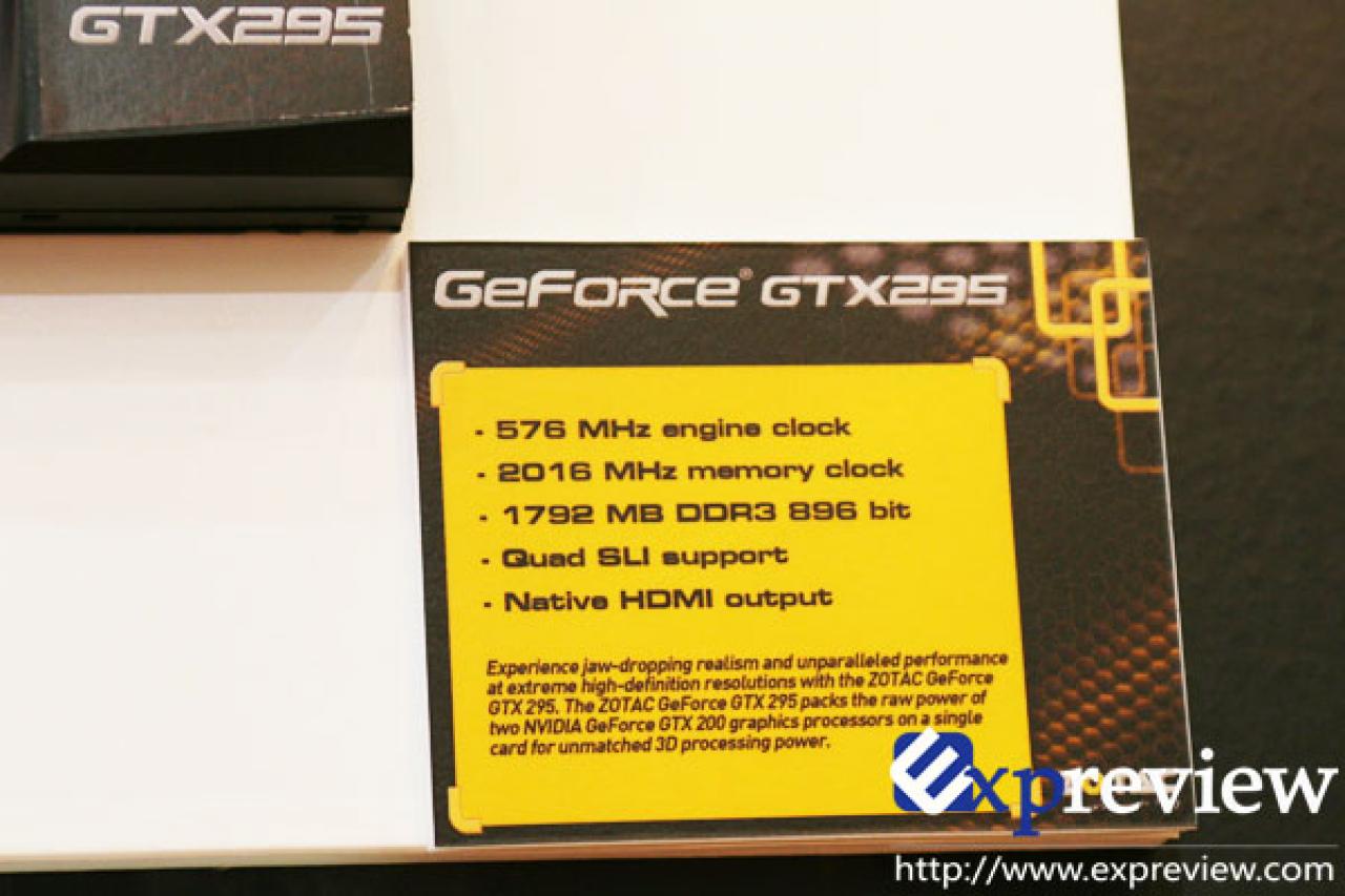 [04/06/2009] Zotac Geforce GTX 295 im Single-PCB-Layout