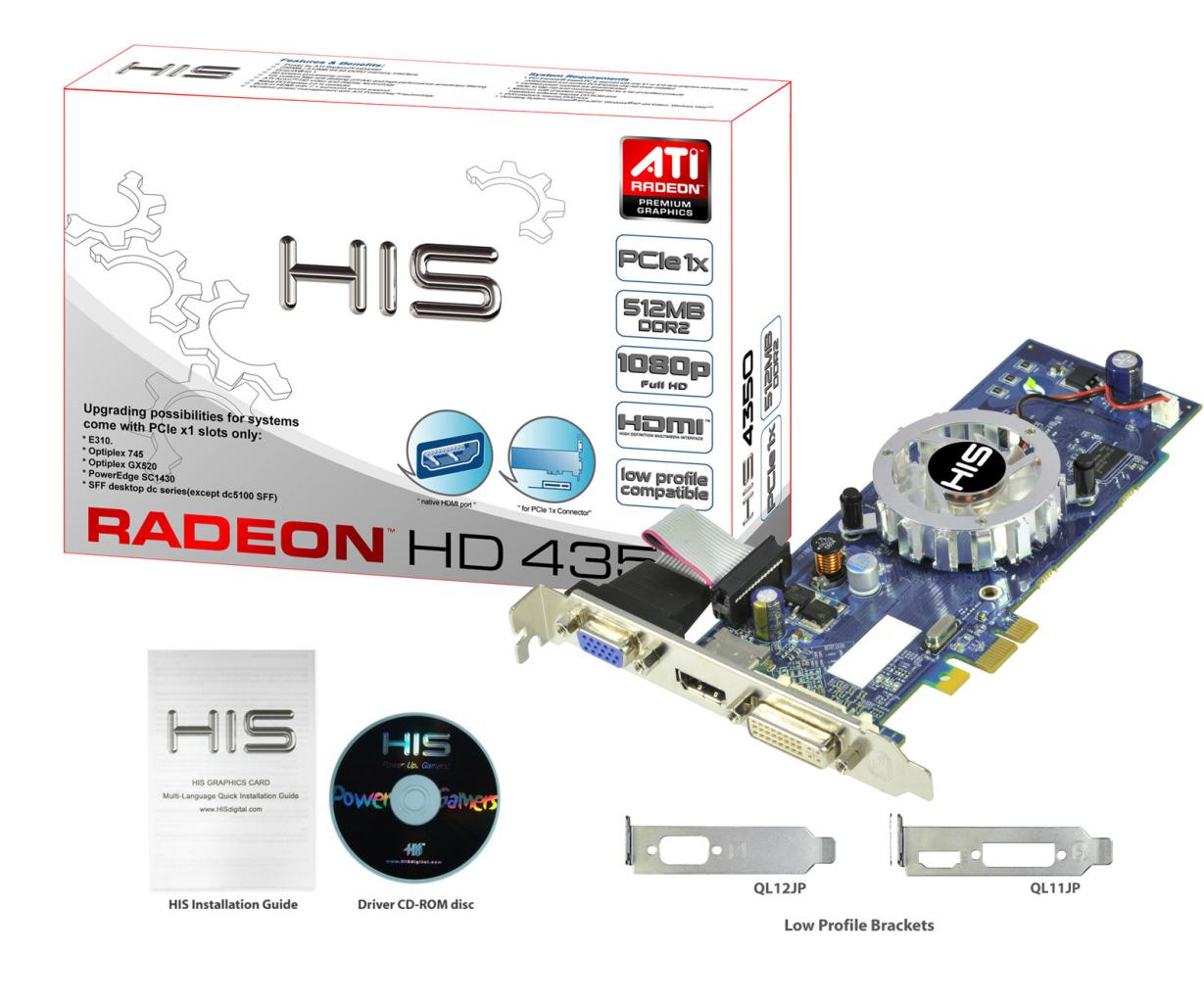 [11/07/2009] Die HIS Radeon HD 4350 iFan besitzt einen PIC-Express-x1- und einen modernen HDMI-Anschluss. (1)