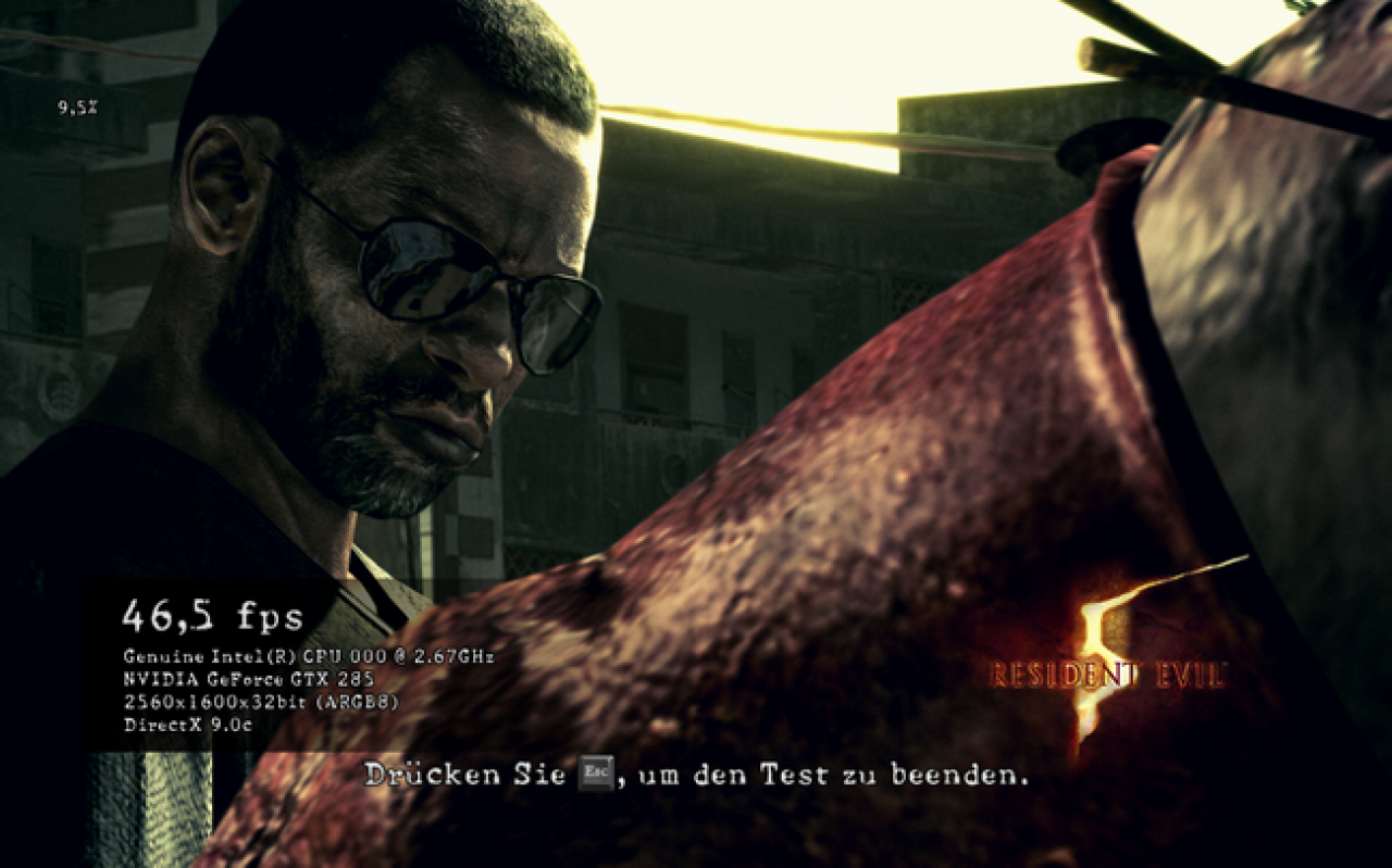 Resident Evil 5: Vergleichsbild DX9