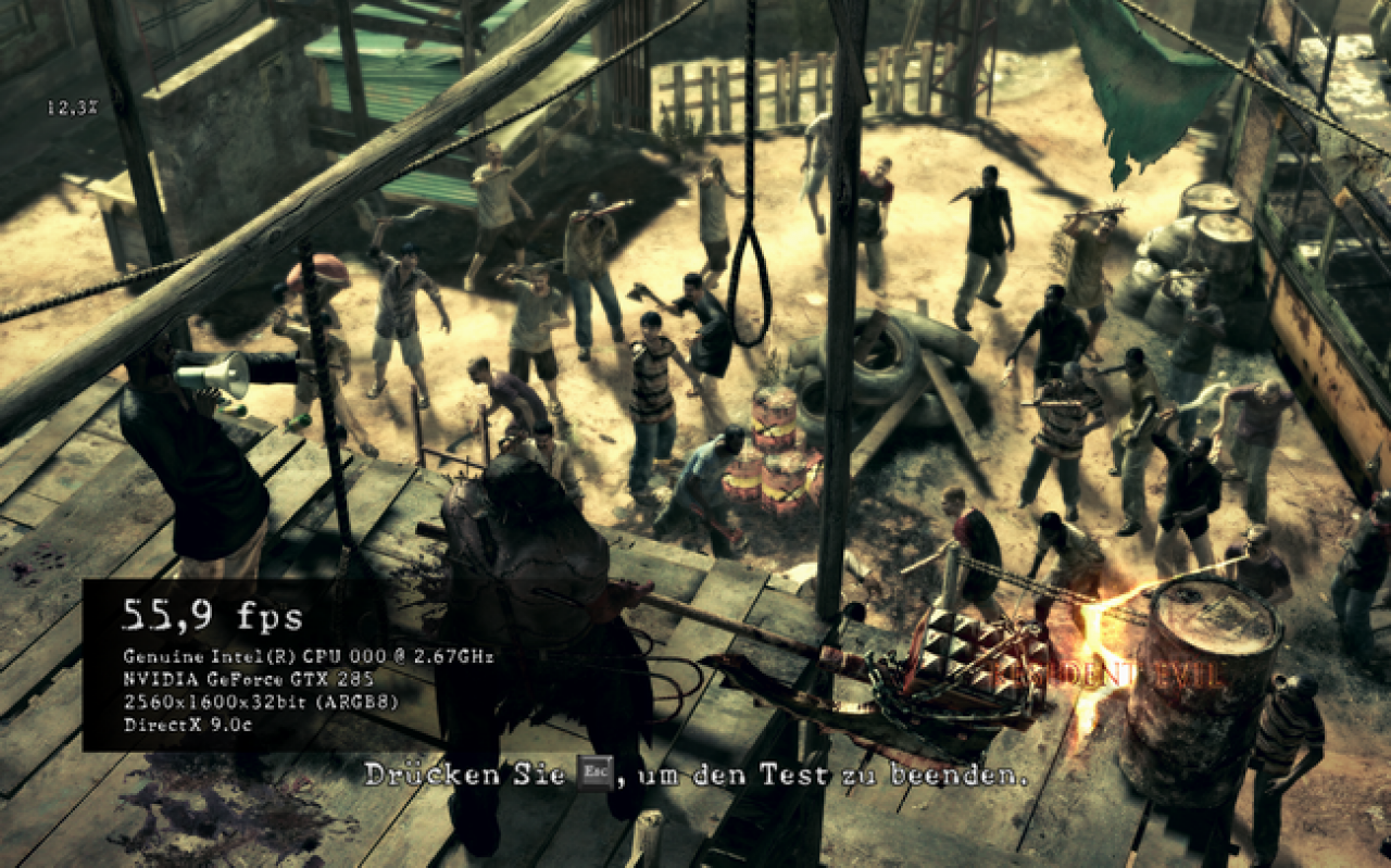 Resident Evil 5: Vergleichsbild DX9