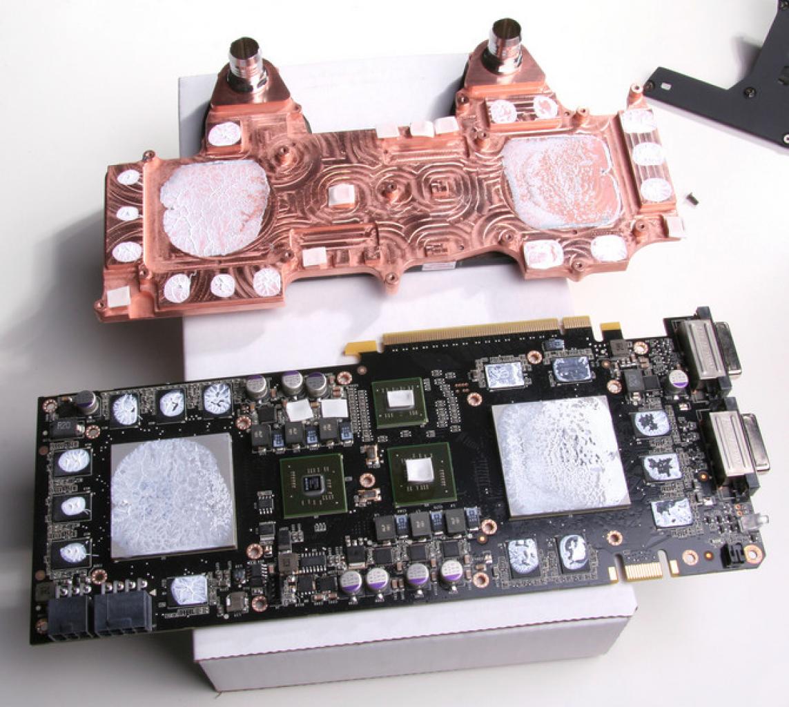 [06/07/2009] Als einer der ersten Hersteller stellt Danger Den einen Komplettkühler für die neue Version der Geforce GTX 295 an. (5)