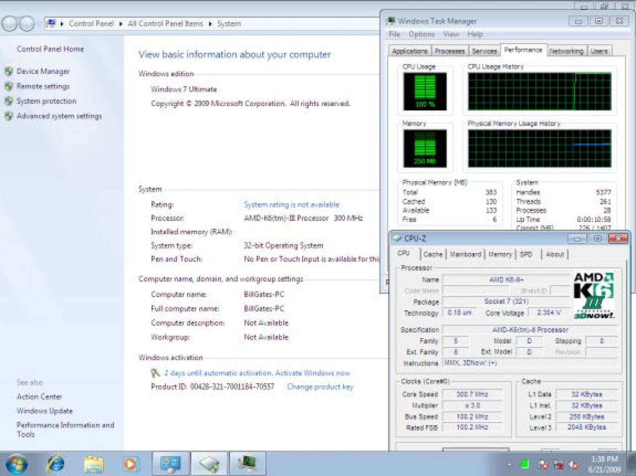 [02/07/2009] 300 MHz, 384 MiByte RAM