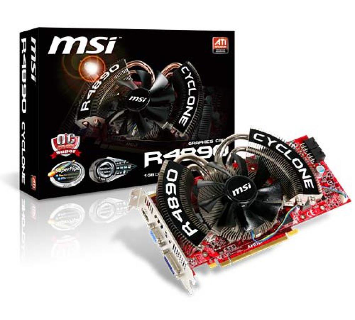 [13/07/2009] MSI R4890 Cyclone soll in drei Versionen kommen.