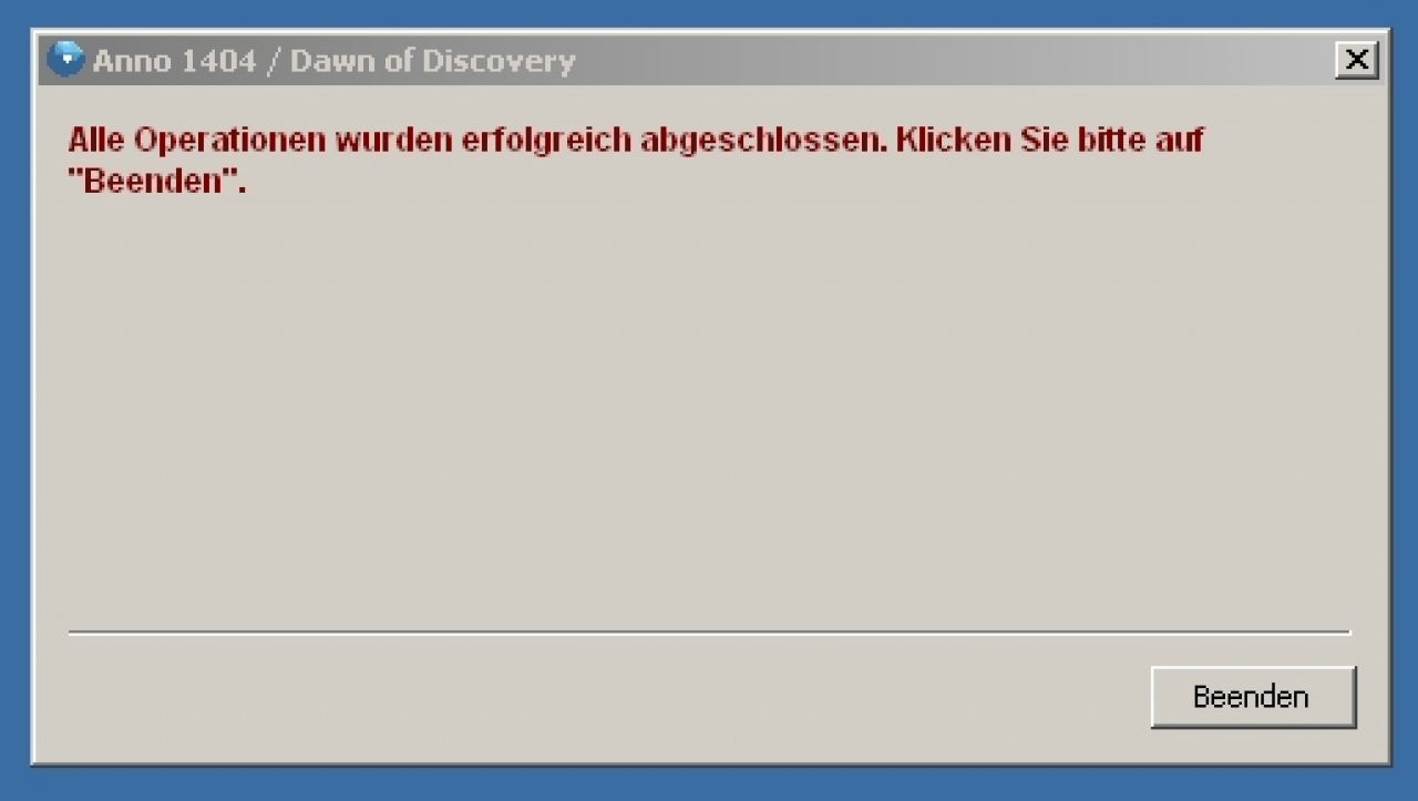 [02/07/2009] Diese Meldungen bekommen Sie bei erfolgreicher Aktivierung.