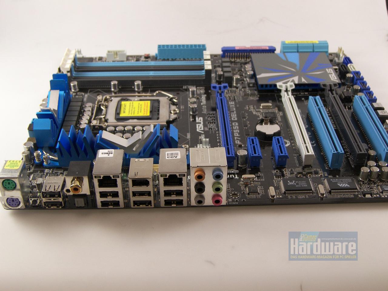 [31/07/2009] P55-Mainboard Asus P7P55D Deluxe für Lynnfield-CPUs (Core i5/Core i7) (4)