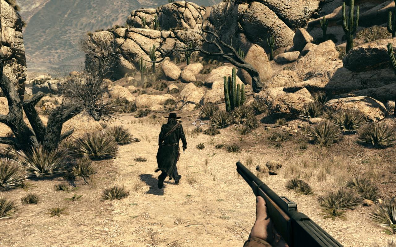 [09/07/2009] Flop: Achten Sie auf die Bitmap-Textur links oben bei Call of Juarez: Bound in Blood