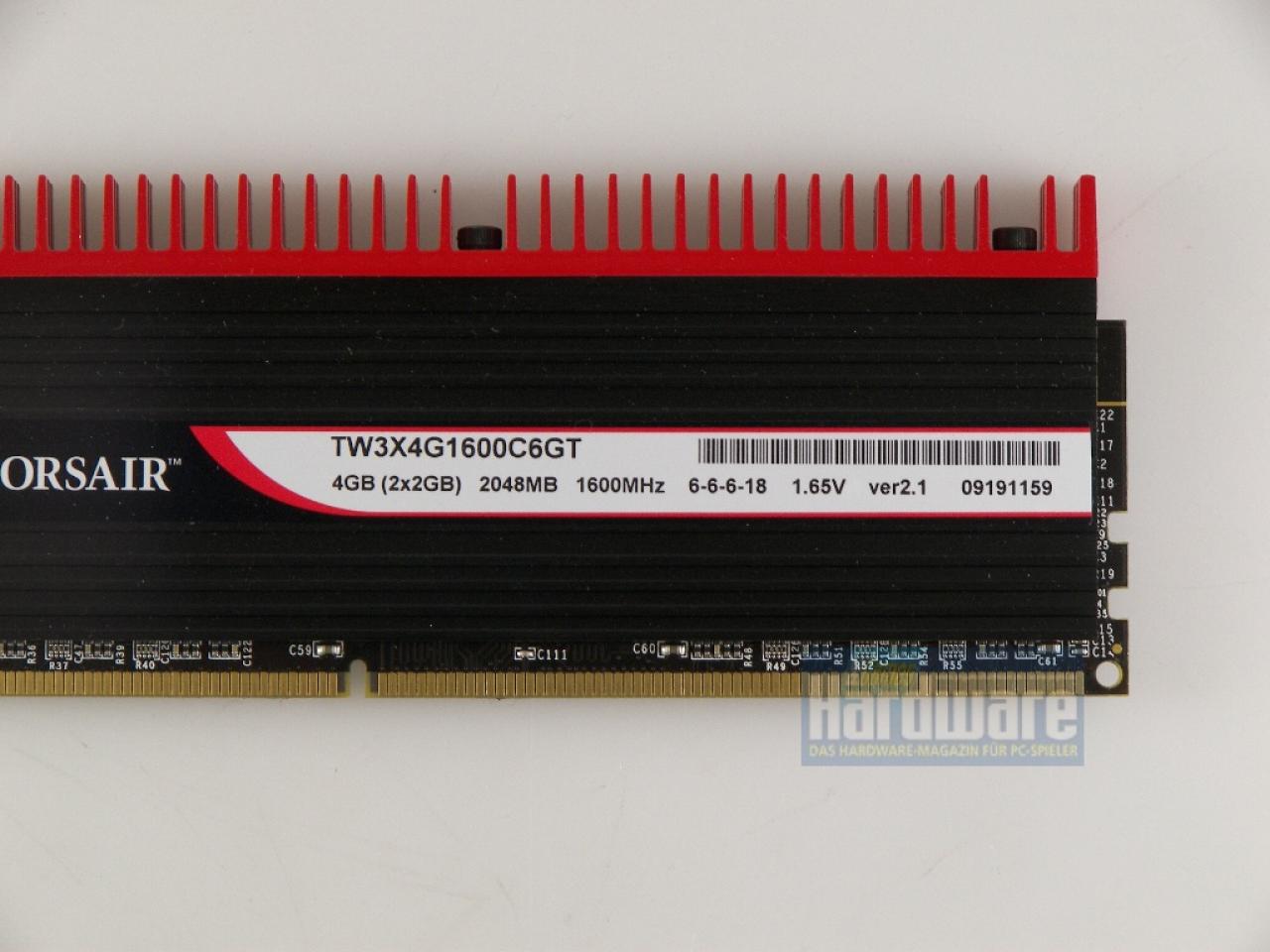 [06/07/2009] Corsair TW3X4G1600C6GT: 2 x 2.048 MiByte DDR3-1600, 6-6-6-18, 1,65 Volt (2)