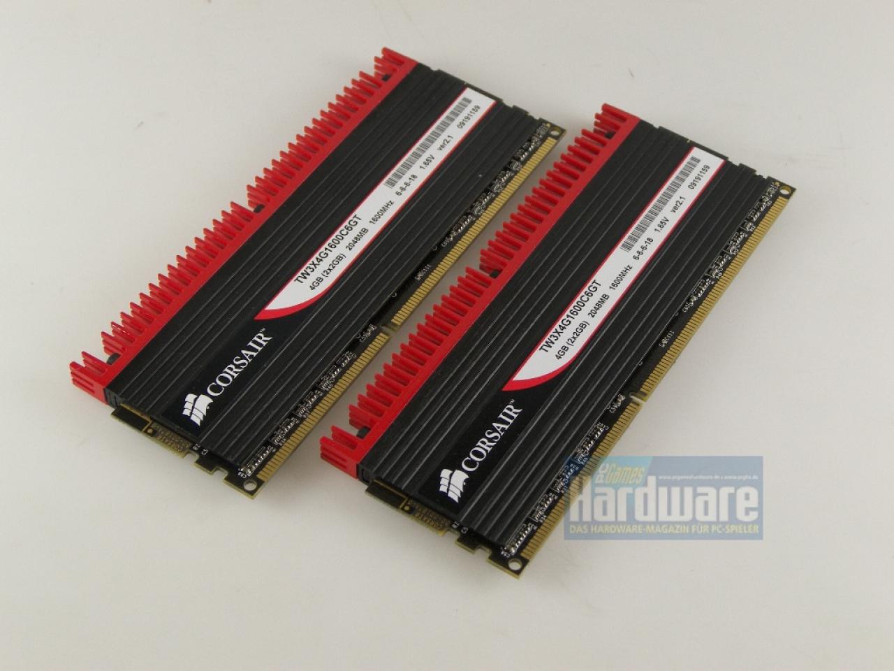 [06/07/2009] Corsair TW3X4G1600C6GT: 2 x 2.048 MiByte DDR3-1600, 6-6-6-18, 1,65 Volt (3)
