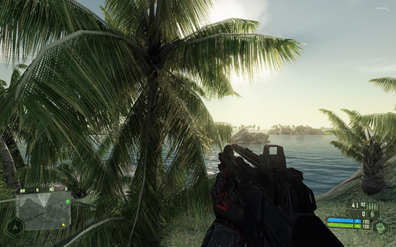 Crysis in 1.280 x. 800 (Standard)