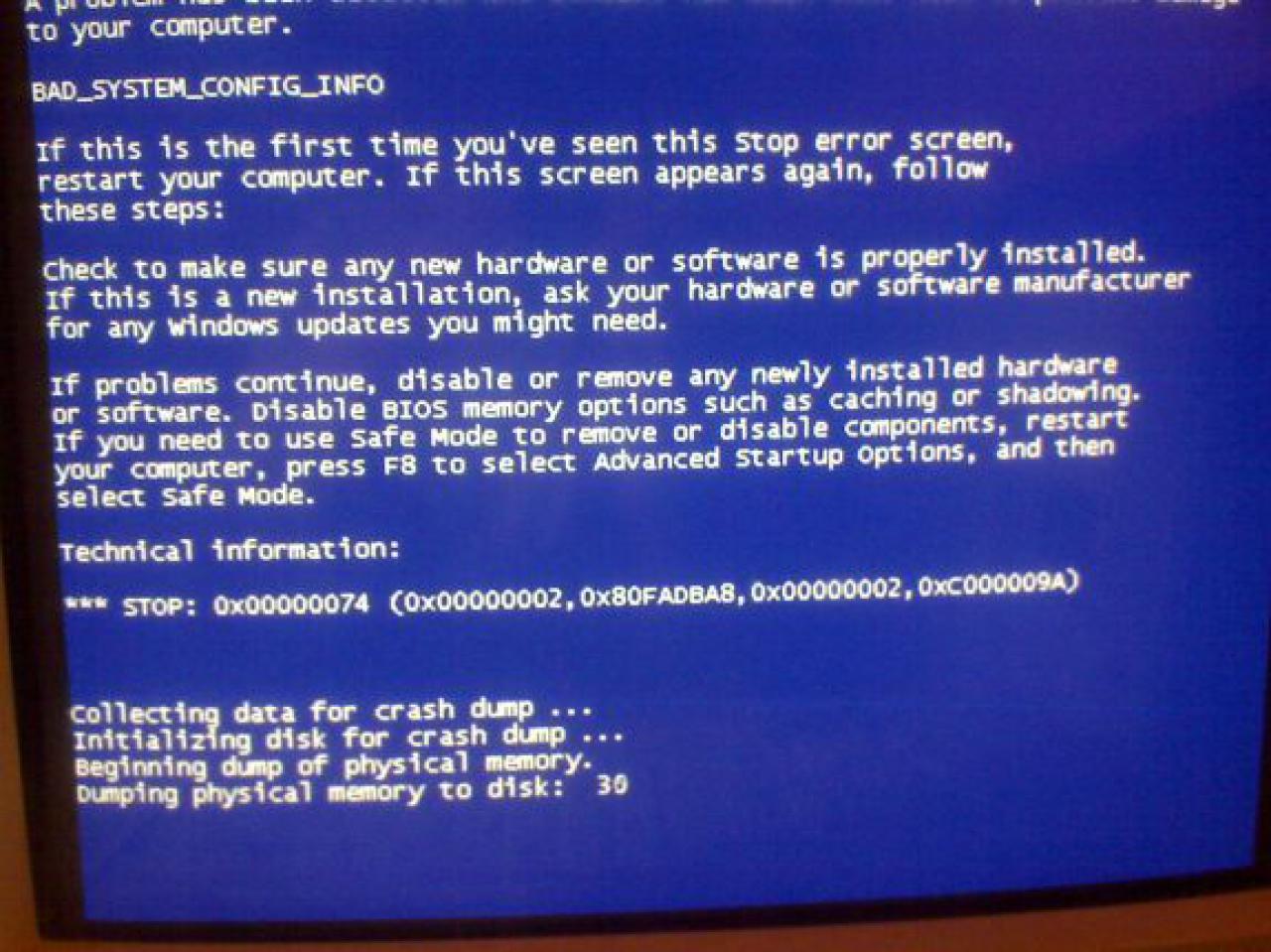 [02/07/2009] Blue-Screen: Minimum erreicht