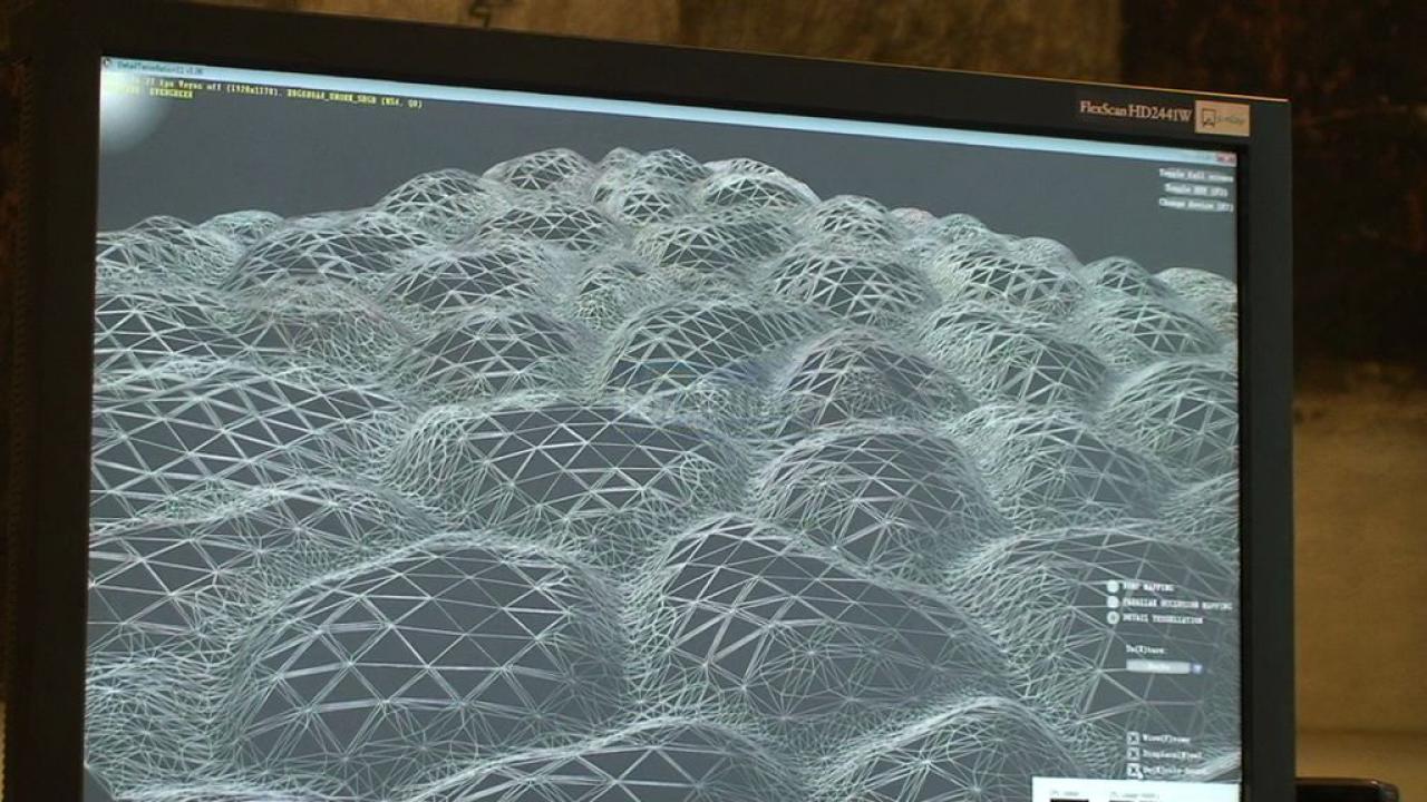 [08/07/2009] DirectX 11 Tesselation-Demo: Wireframe-Modus mit DX11-Tesselation im Smart-Modus