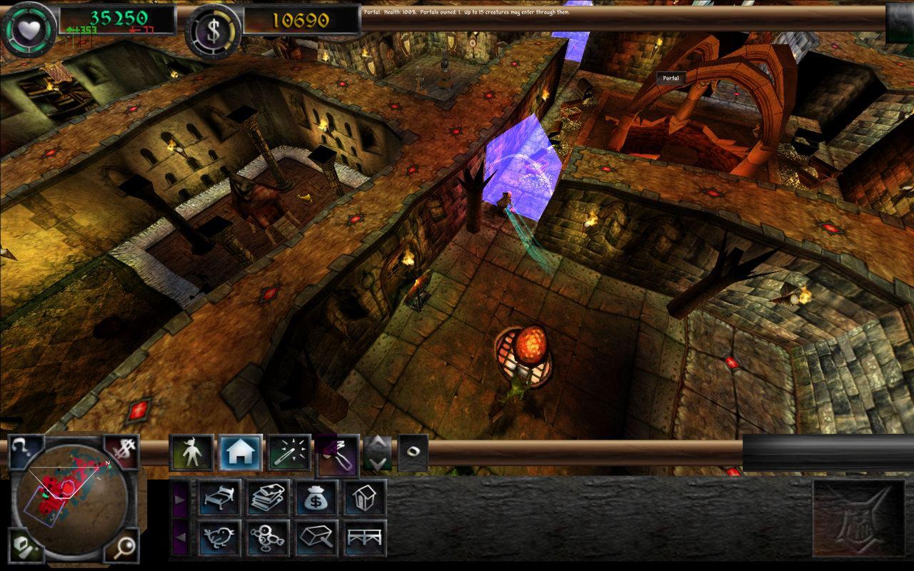 [30/07/2009] Horny in aktueller Grafik, wieder von ehemaligen Bullfrog-Leuten programmiert, dieses Mal vielleicht auf der Oberfläche? (im Bild: Dungeon Keeper 2)