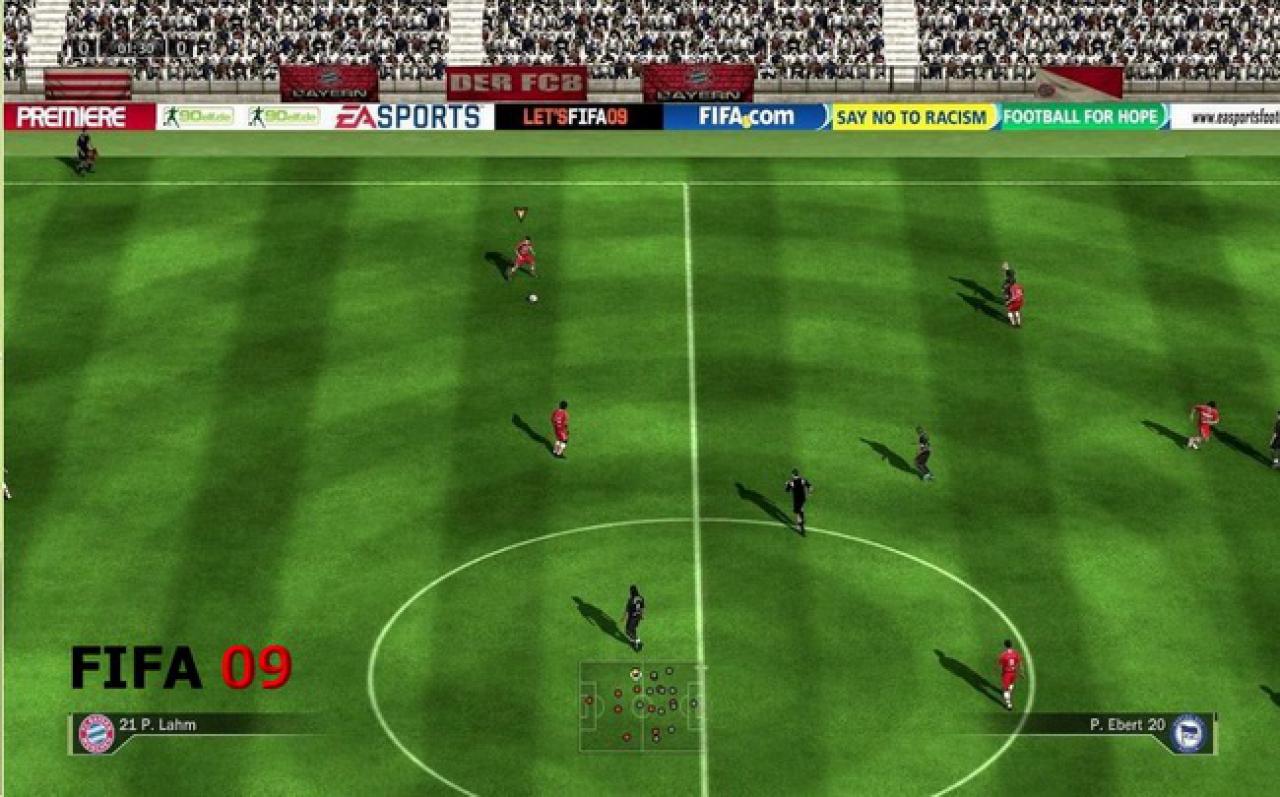 Bildvergleich FIFA 09 vs. FIFA 10