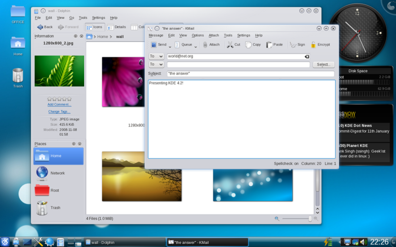 [28/07/2009] KDE, eine grafische Linux-Oberfläche
