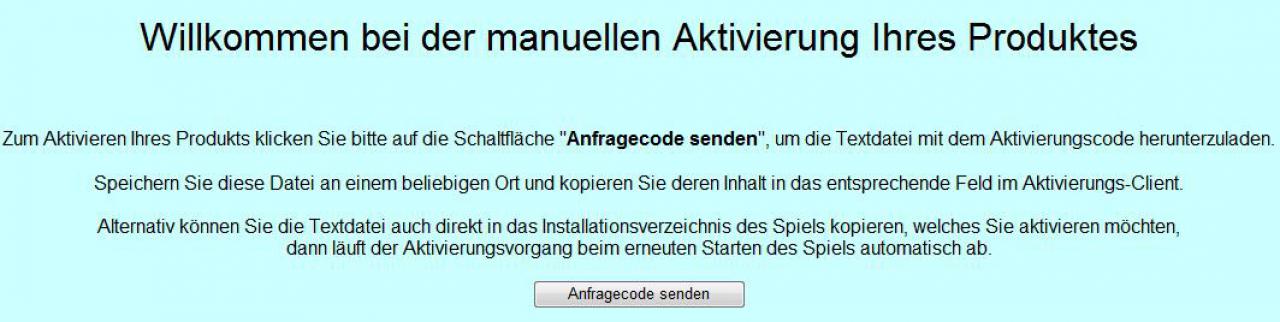 [02/07/2009] Hier erhält man dann den finalen Aktivierungs-Code, welcher manuell aus der Datei in das Setup-Fenster eingefügt werden muss.