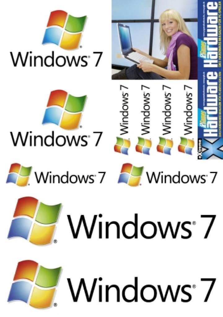[23/07/2009] Windows 7 - PC Games Hardware Premium 09/09: Aufkleber (Windows-7-Motive)