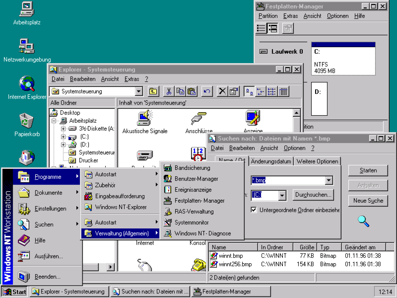 [30/07/2009] Windows NT 4.0 mit der Oberfläche von Windows 95