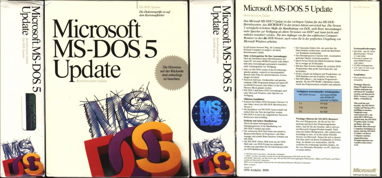 [28/07/2009] Verpackung von DOS 5