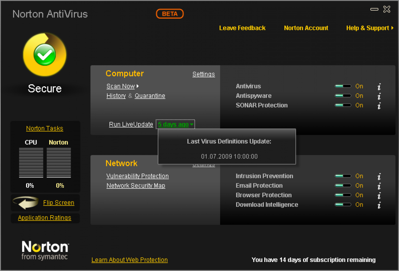 [07/07/2009] Norton Anti-Virus 2010 (Beta) (3)