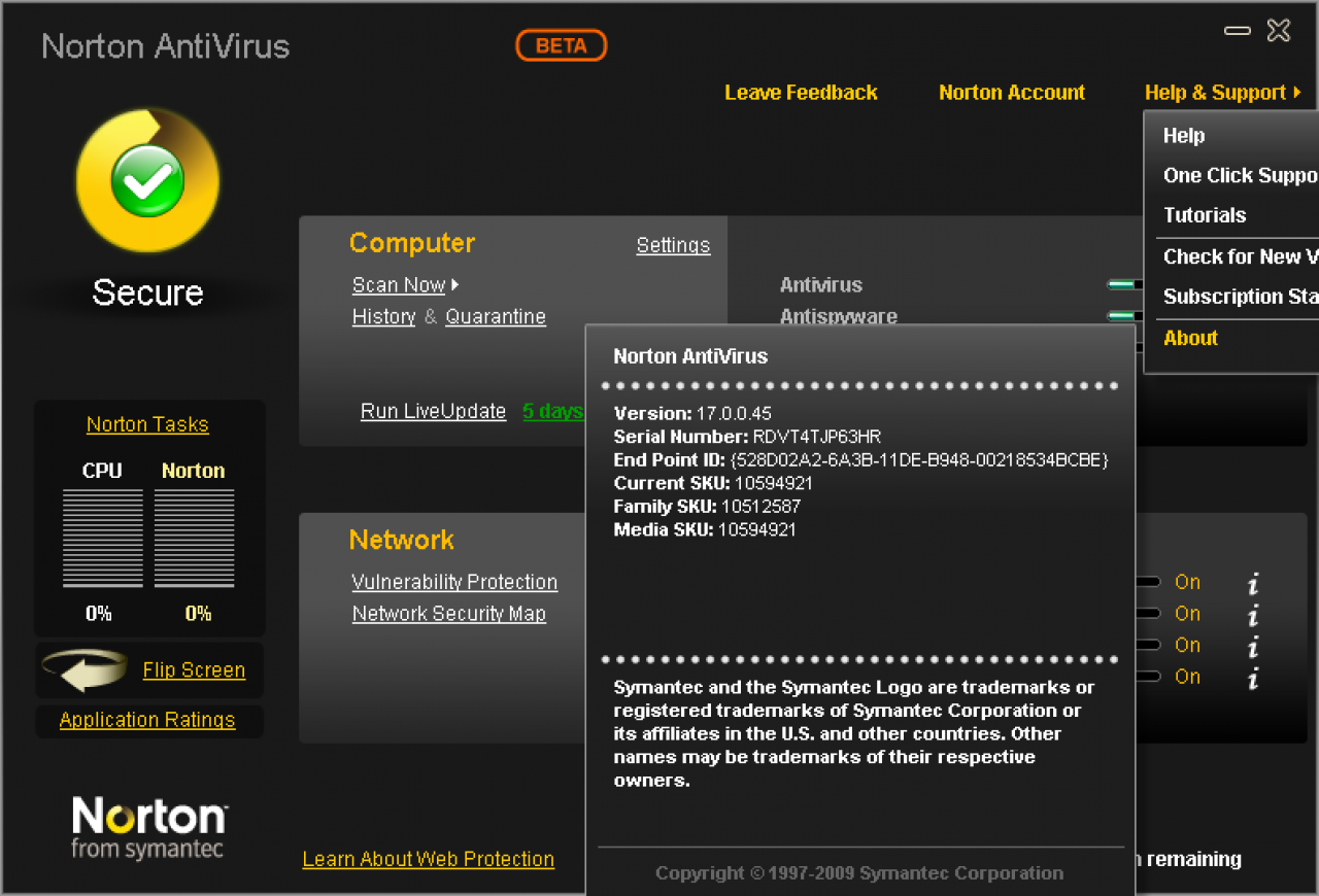 [07/07/2009] Norton Anti-Virus 2010 (Beta) (4)
