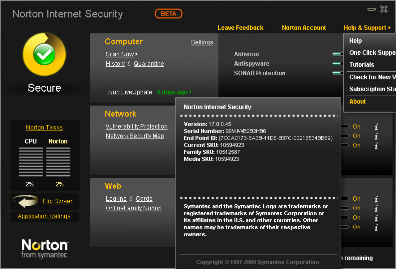 [07/07/2009] Norton Anti-Virus 2010 (Beta) (8)