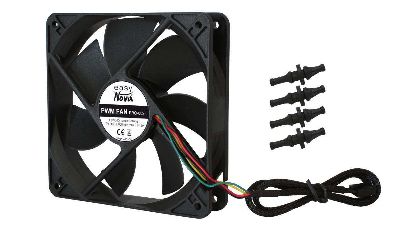 [18/07/2009] Easynova erweitert mit dem PWM Fan Pro-1225, PWM Fan Pro-9225, PWM Fan Pro-8025 das aktuelle Lüfter-Line-Up. (2)