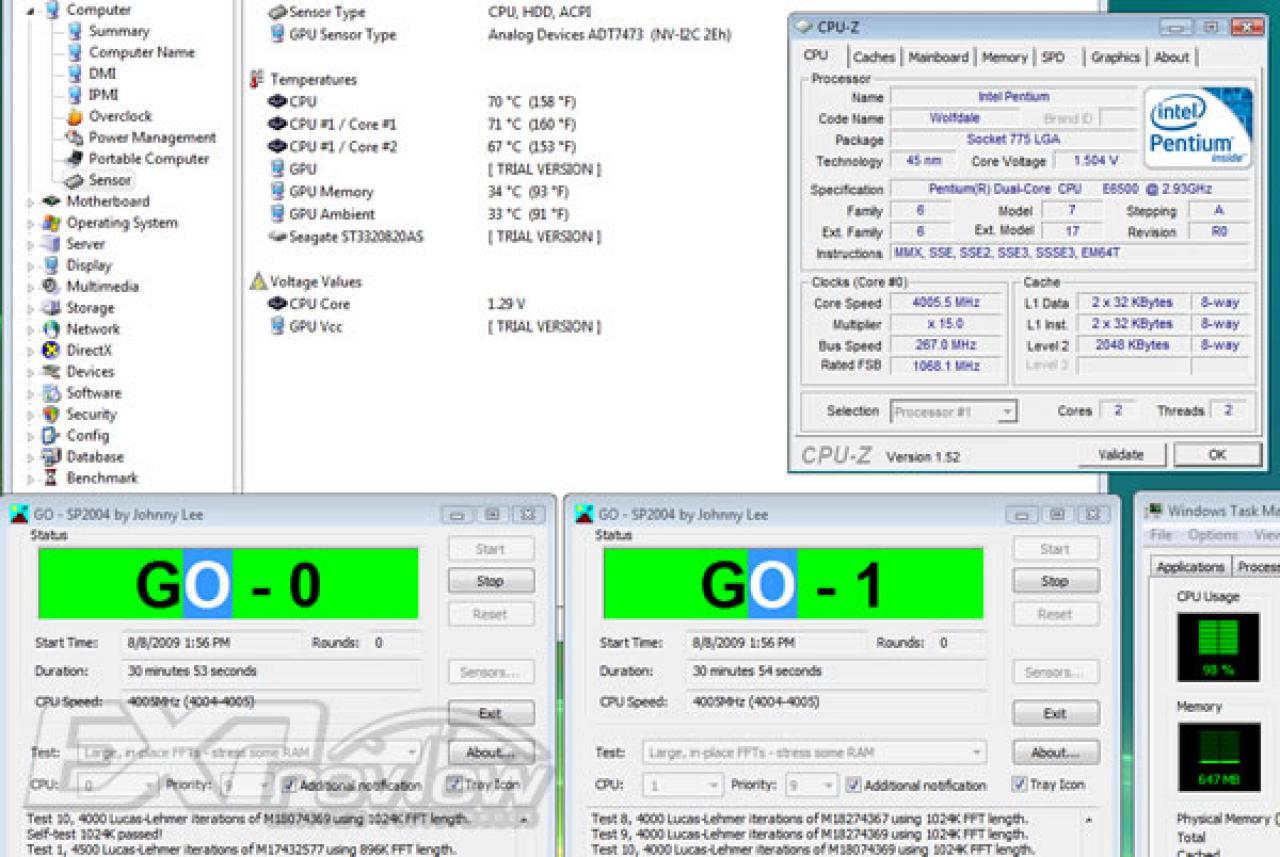 [10/08/2009] Intel Pentium E6500K: Bilder und Ergebnisse (7)