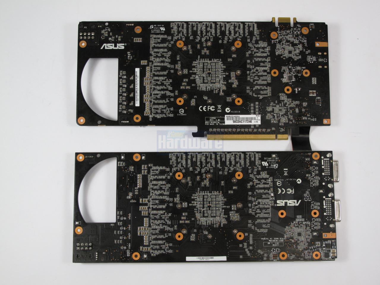 [31/08/2009] Asus Mars: Beide Platinen (Rückseite)