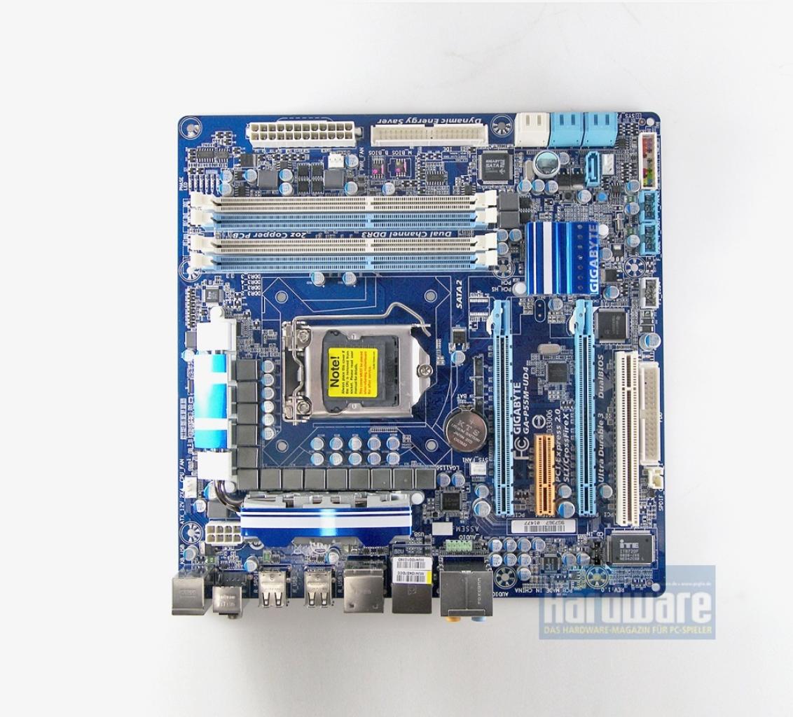 [28/08/2009] P55-Mainboard: Gigabyte P55M-UD4 (Micro-ATX)