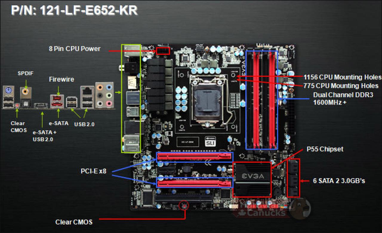 [26/08/2009] P55 Micro-ATX-Platine mit Sockel LGA1156 von EVGA