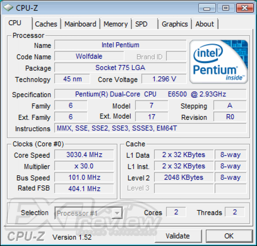 [10/08/2009] Intel Pentium E6500K: Bilder und Ergebnisse (10)