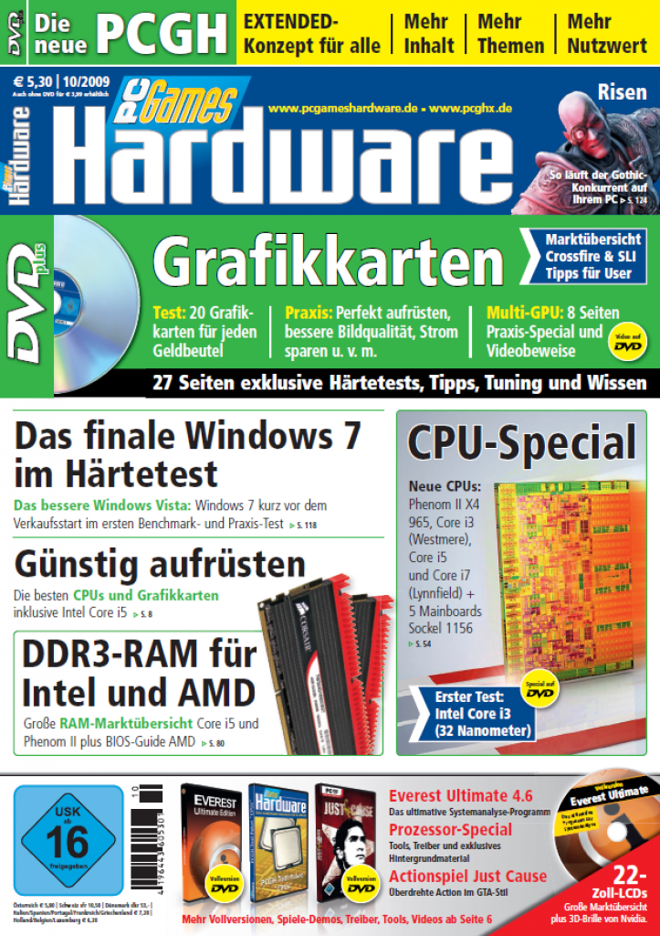[02/09/2009] PC Games Hardware 10/2009 seit 2.9. im Handel: Print-Ausgabe in neuem Design (5)