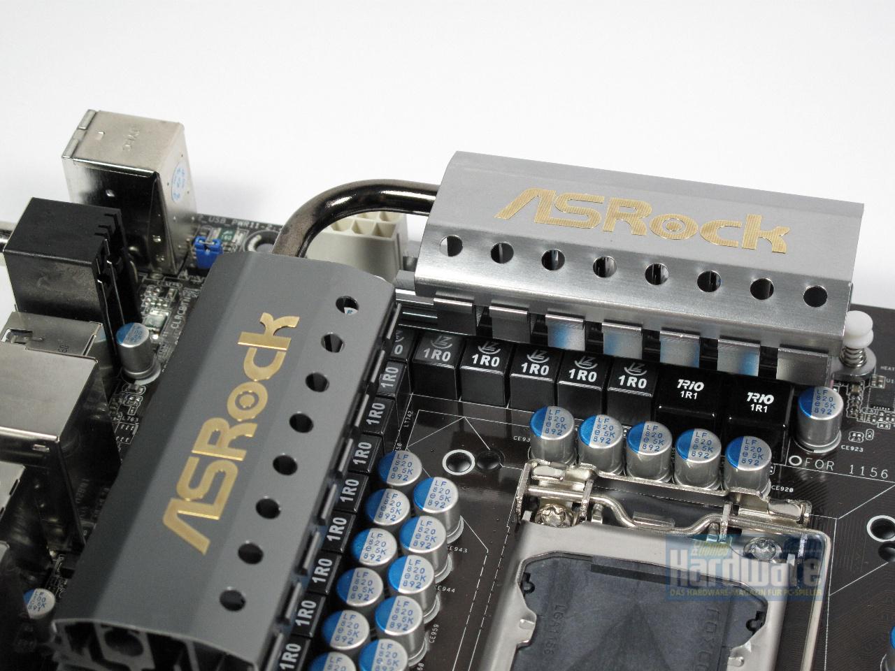 [09/09/2009] Asrock P55 Deluxe: Asrocks P55-Topmodell mit wuchtiger Kühlung, Diagnose-Display und zwei LAN-Ports (4)