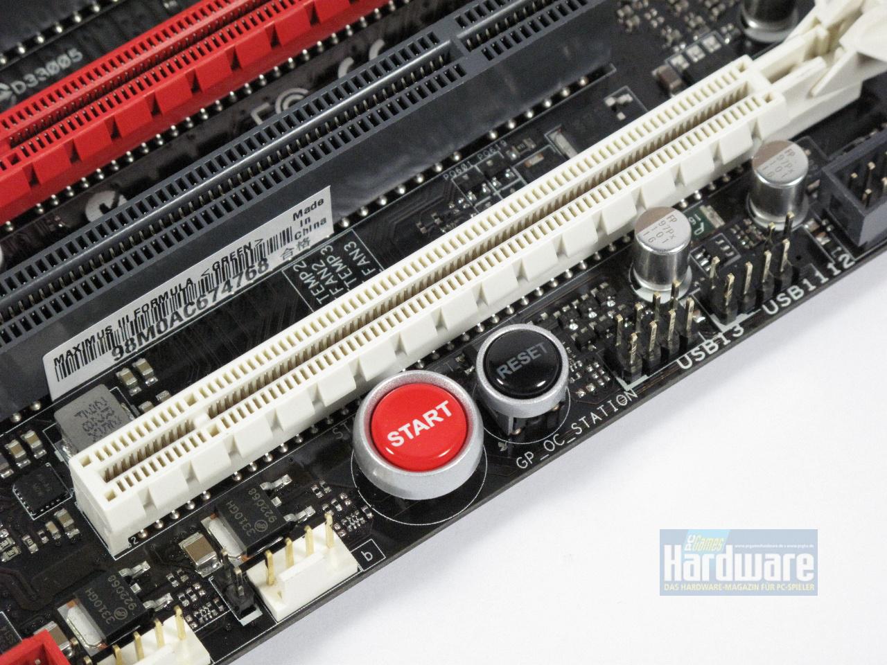[09/09/2009] Asus Maximus III Formula: Übertakter-Board von Asus - die Kühlung ist besonders flach, damit es keine Probleme mit großen CPU-Kühlern gibt. Mit ROG-Connect übertakten Sie den PC mit einem Notebook, das Sie an den USB-Port anschließen. (5)