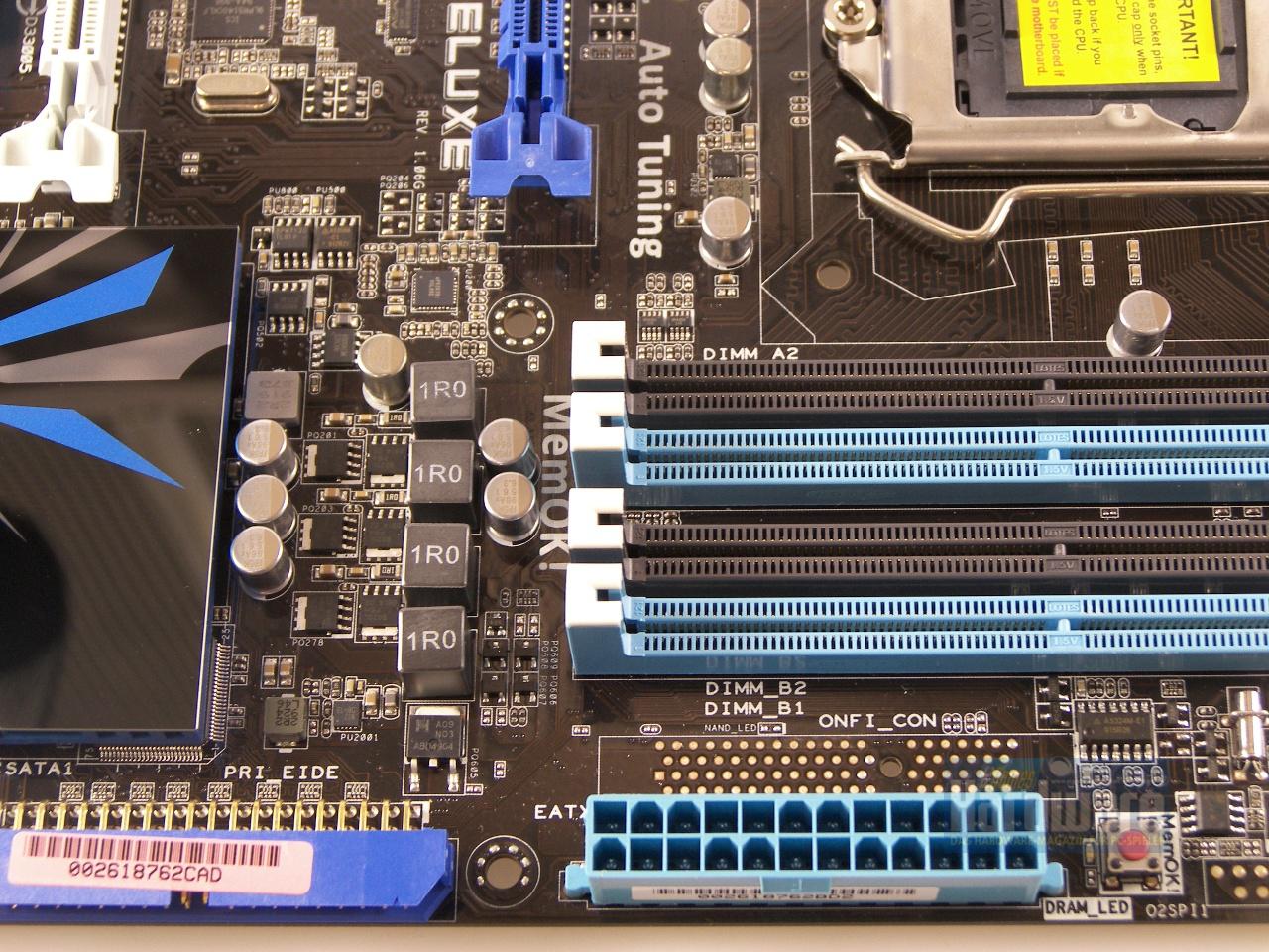[09/09/2009] Asus P7P55D Deluxe: Overclocking-Fernbedienung und optisch auffällige Kühlung (4)