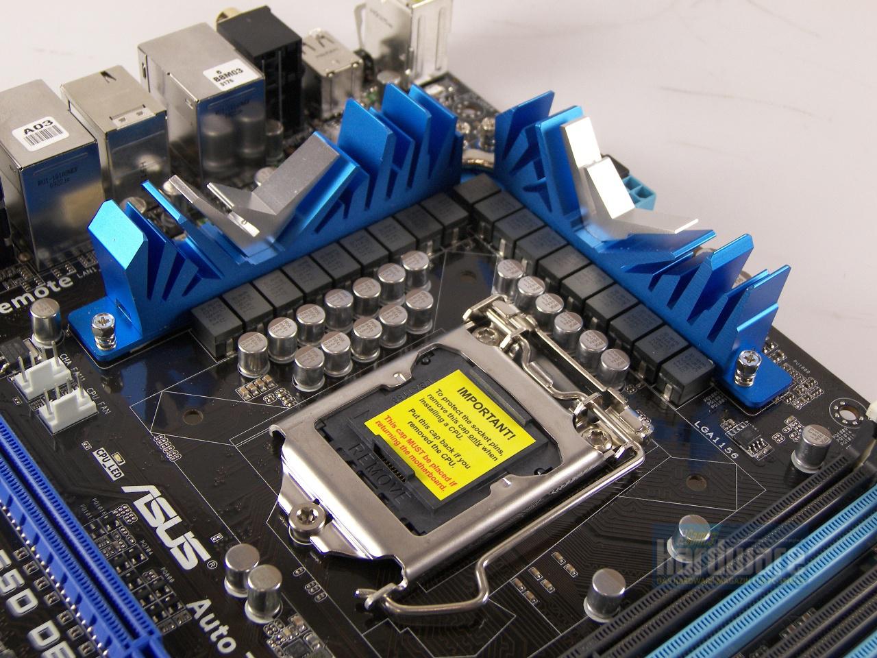 [09/09/2009] Asus P7P55D Deluxe: Overclocking-Fernbedienung und optisch auffällige Kühlung (6)