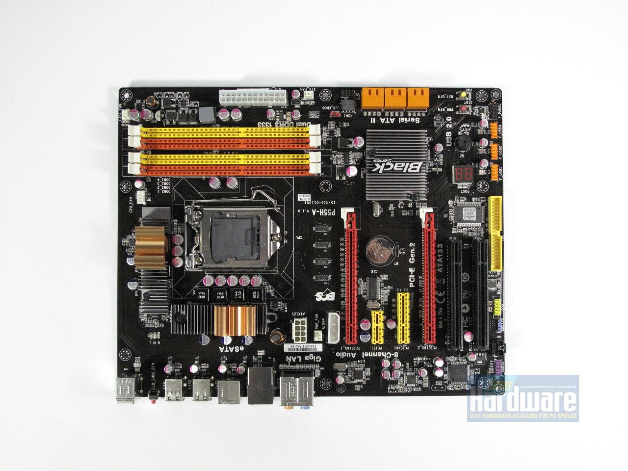 [09/09/2009] Elitegroup P55H-A: Preiswertes P55-Board mit Spannungswandler-Kühlung im Drachen-Look (1)