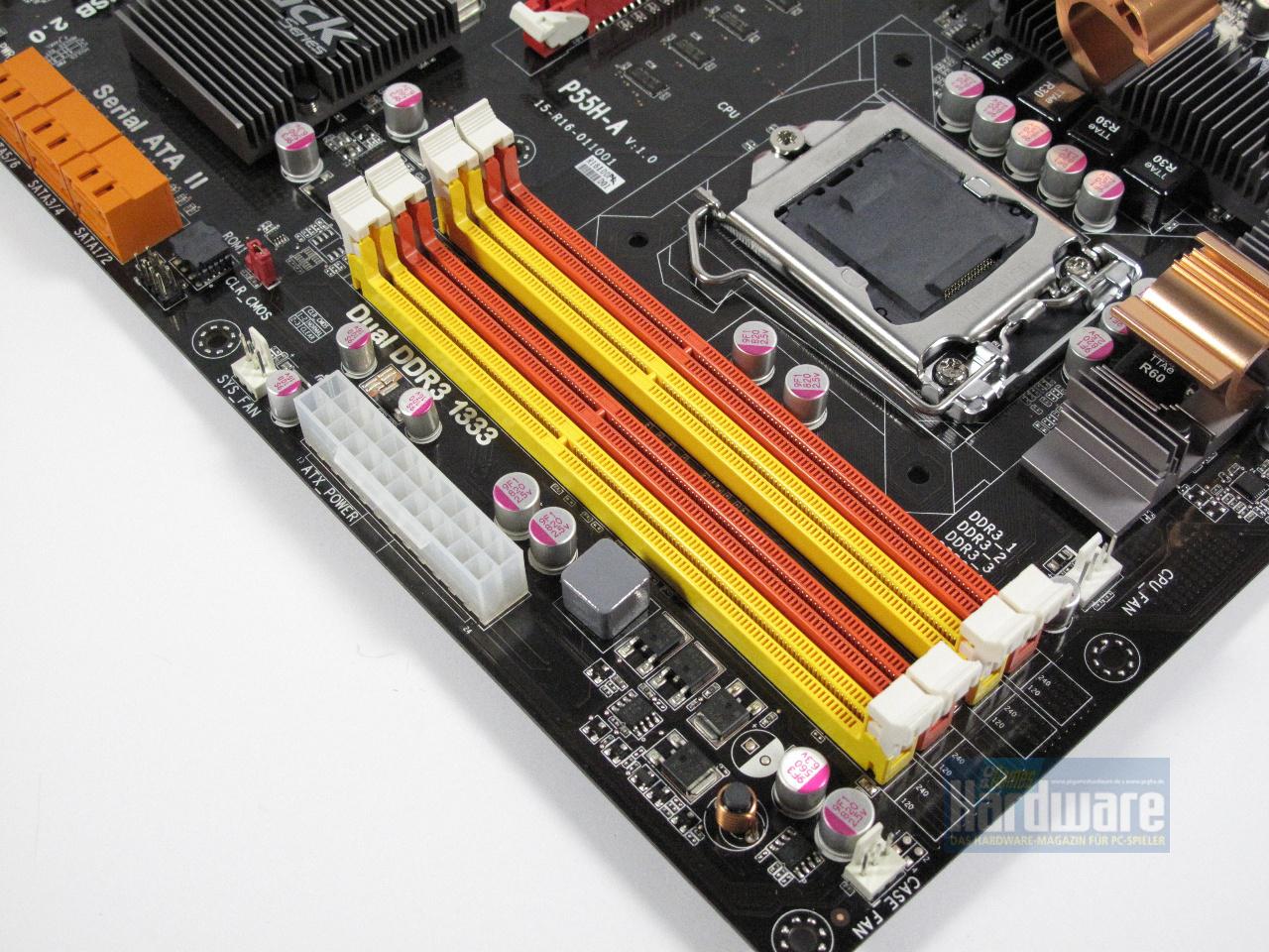 [09/09/2009] Elitegroup P55H-A: Preiswertes P55-Board mit Spannungswandler-Kühlung im Drachen-Look (6)