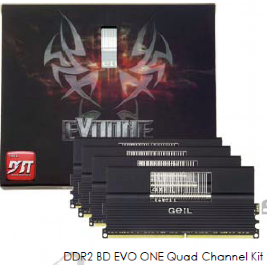 [04/09/2009] Geil DDR2 BD EVO ONE Quad-Channel-Kit